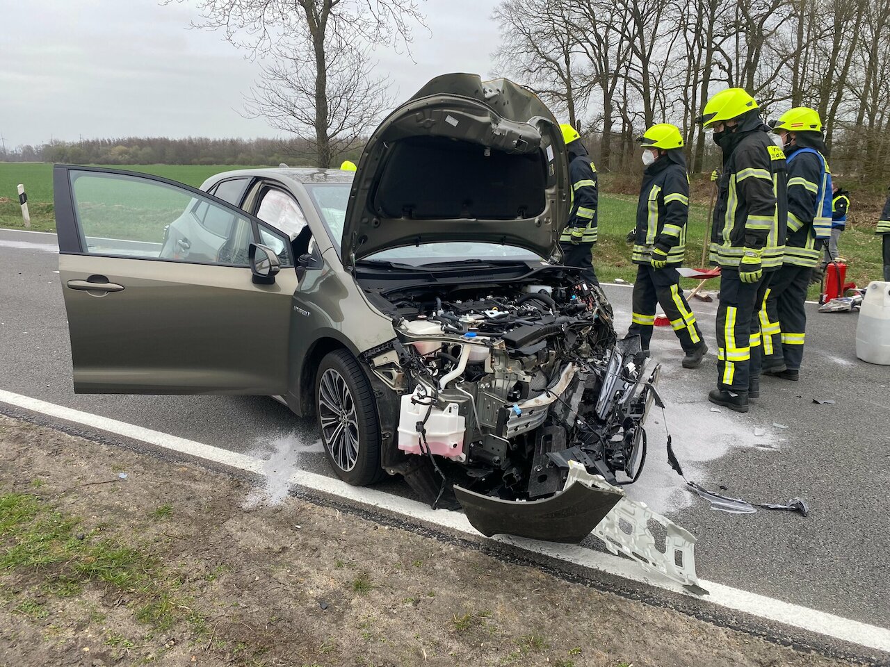 Einsatzmeldung: Verkehrsunfall auf der B214