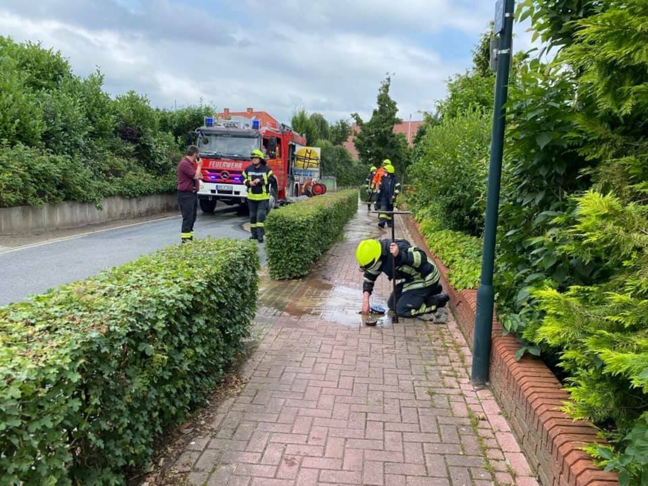 Einsatzmeldung: Wasserrohrbruch am Tiefen Weg